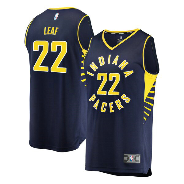 Maillot nba Indiana Pacers Icon Edition enfant T.J. Leaf 22 Bleu marin